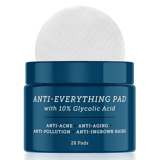 Oars + Alps Anti Everything Pads & Blackhead Remover, Facial Cleanser & Exfoliator with 10% Glycolic & Salicylic Acids for All Skin Types, Exfoliant Hydrates Skin & Reduces Blackheds, Wrinkles,28 ct