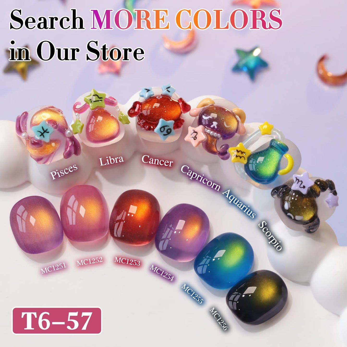 Double Rhythm 0.5 OZ Cat Eye Gel Polish with Magnet 15ML Holographic Glitter Shimmer Translucent Jelly Color Magnetic Nail Polish Salon DIY at Home (Sunny Red Purple-MC1252)