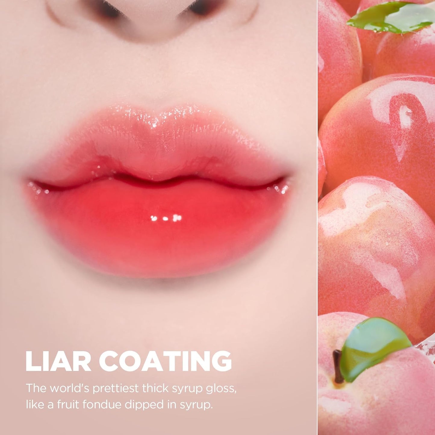 lilybyred Bloody Liar Coating Tint | Korean Glossy Lip Stain, Vivid & Juicy Color, Syrupy Shine, Moisturizing, Long-Lasting & Smudge-Proof, Non-Sticky, Lightweight, 0.14 oz. (01 Soft Apricot)