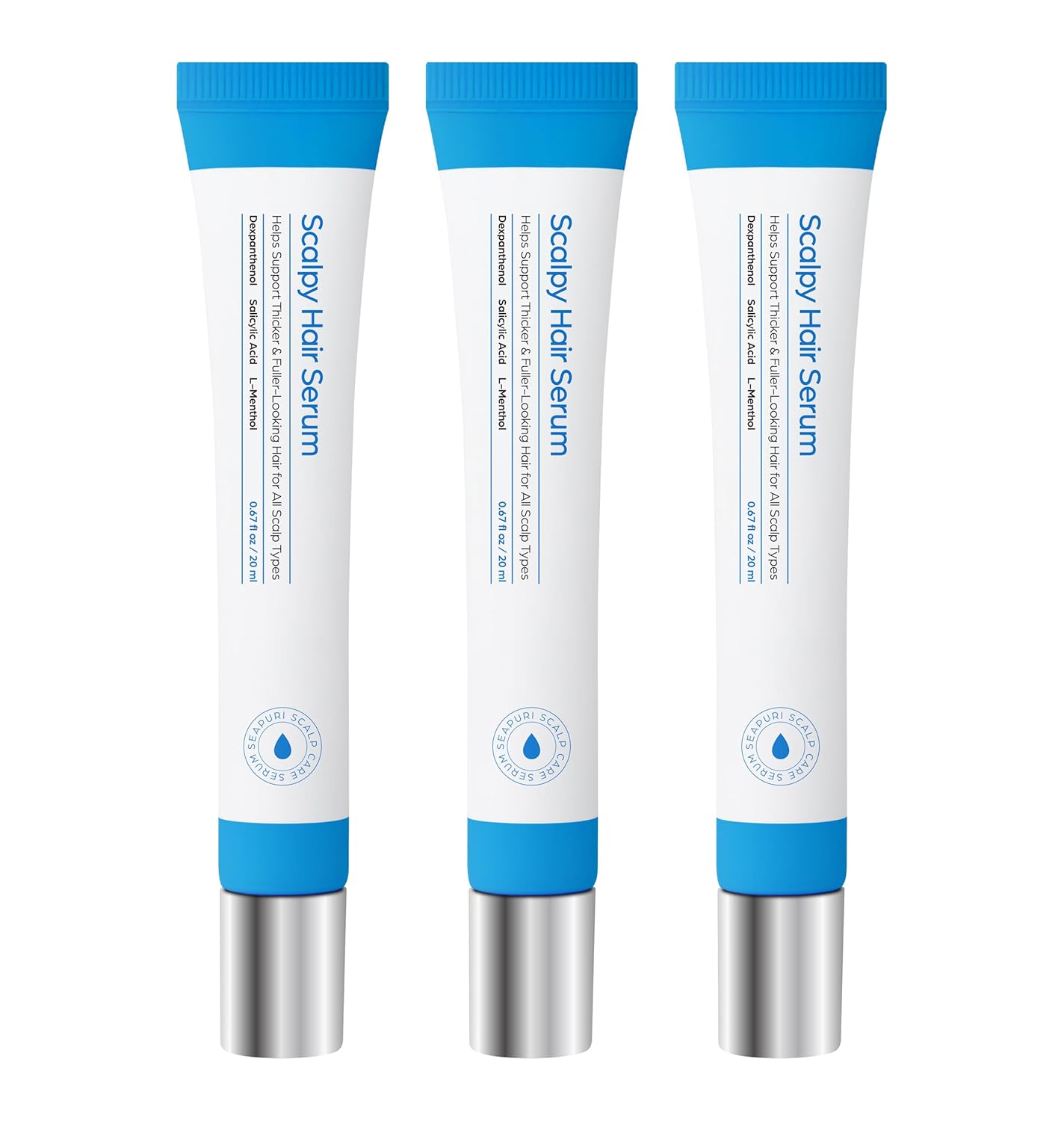 Scalpy Hair Growth Serum for Men & Women for Hair Loss & Regrowth | Scalp Treatment with Salicylic Acid, Menthol, Dexpanthenol | Non-Greasy, Lightweight (2.01 Fl Oz)