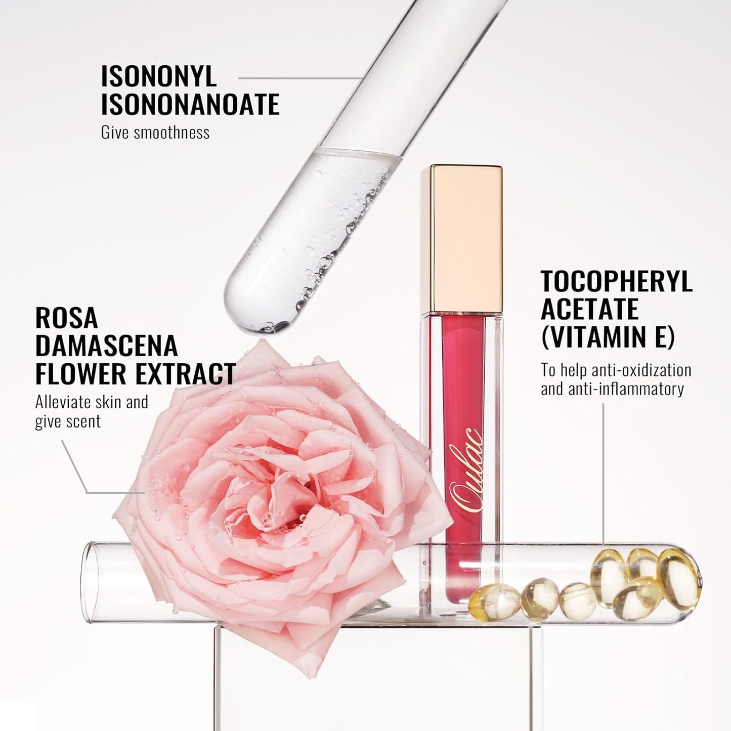 Oulac Pink Matte Lipstick for Women, Long Lasting Liquid Lip Stick High Impact Lip Gloss Full Coverage Lip Makeup with Vitamin E Waterproof Formula,Vegan M31