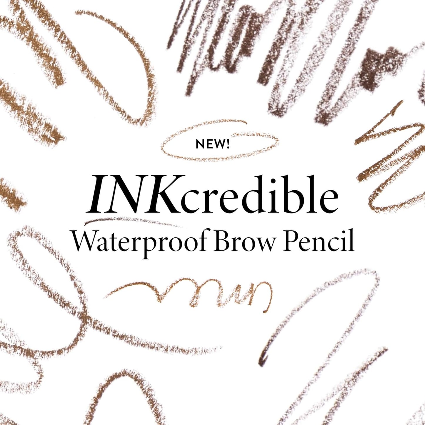 LAURA GELLER NEW YORK INKcredible Waterproof Brow Pencil- Blending Spoolie Brush - Long Lasting Eyebrow Filler (02 Taupe)