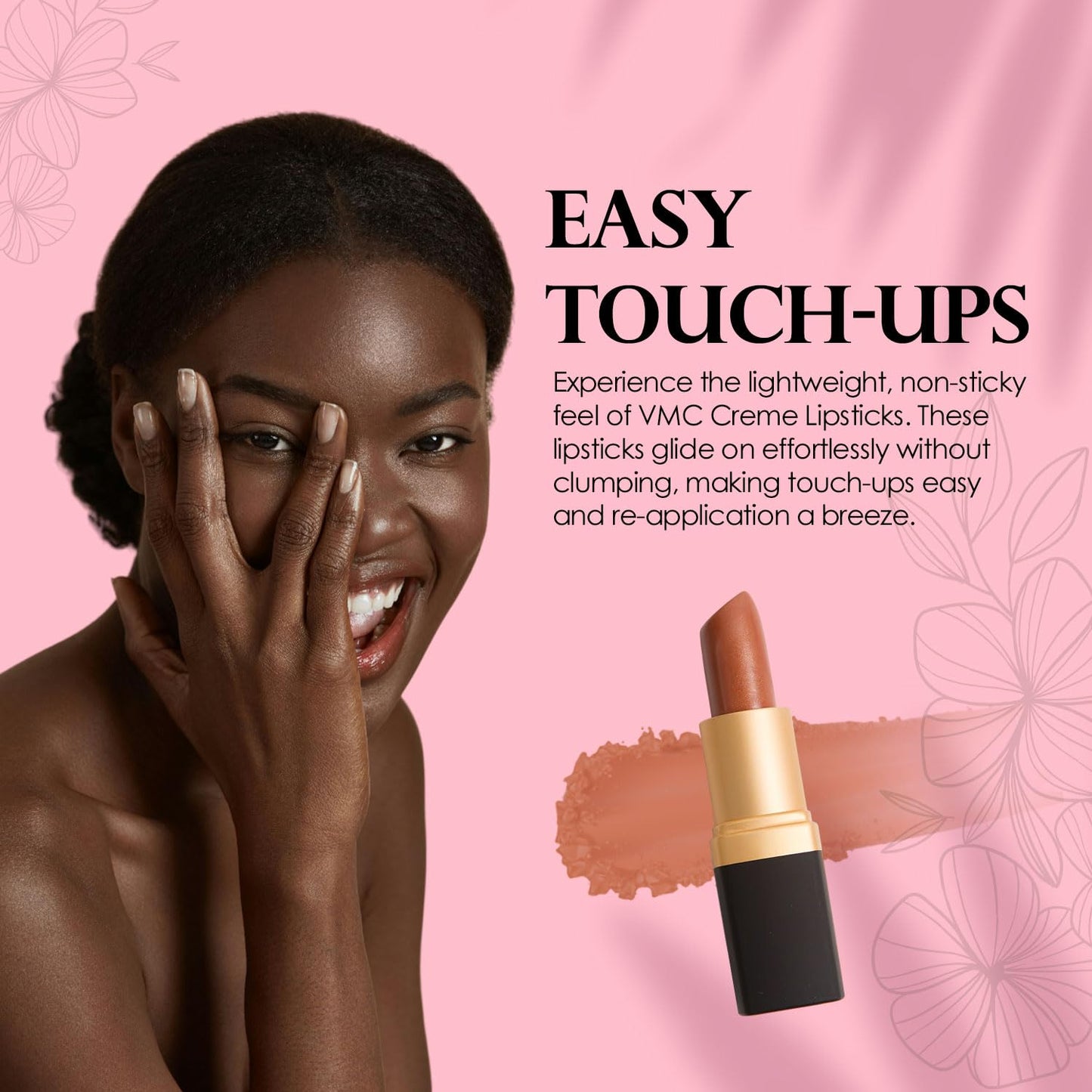 Vera Moore Creme Lipstick, Long Lasting, Lightweight, Moisturizing, Opaque Color with Staying Power, Fragrance, and Paraben Free Cosmetics Soft Lipstick (Timeless)