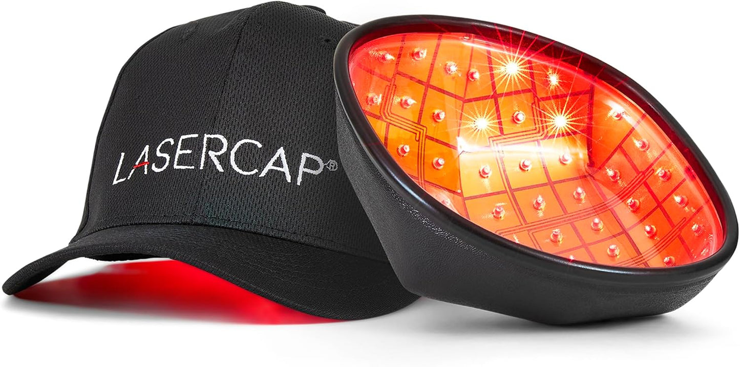 LaserCap SD Red Light Therapy Cap – Wearable Light Device for Thinning Hair – Hands-Free, Rechargeable, Portable Design for Men & Women – Includes Battery Pack & Travel Case