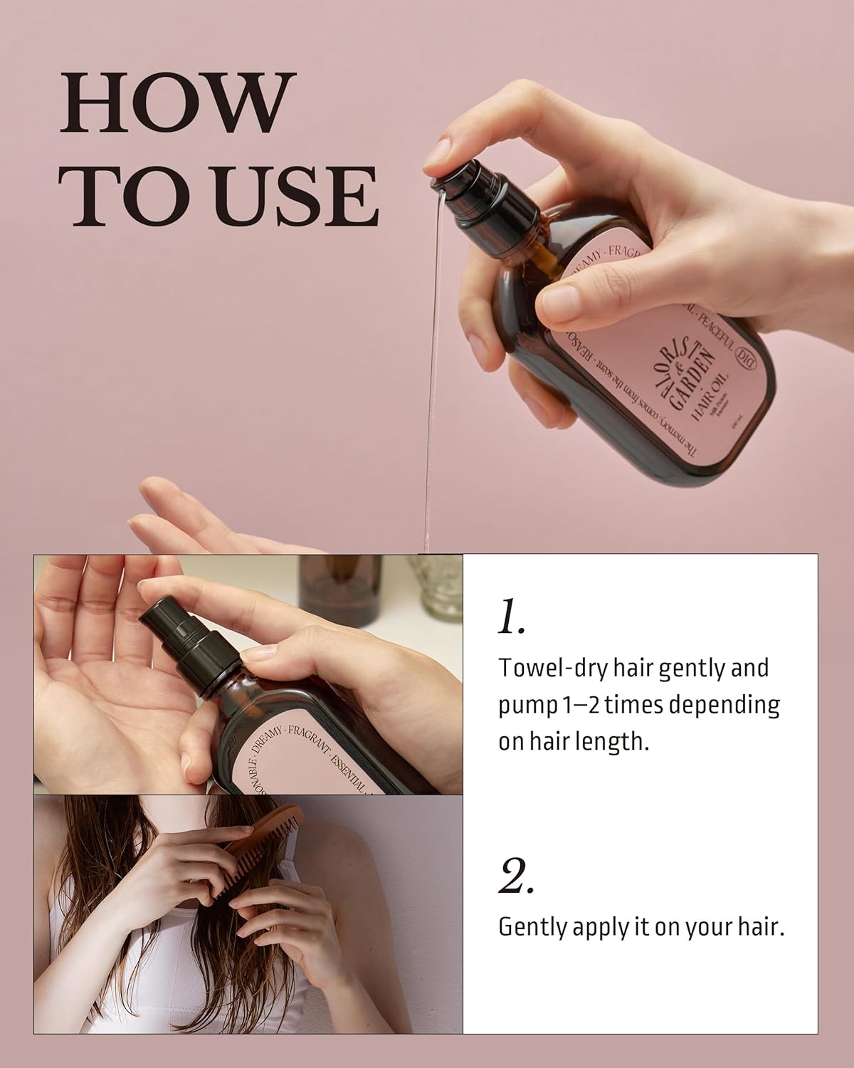 ODID Milk Protein Intensive Perfume Hair Oil - Korean Anti Frizz Nourishing & Smoothing Hair Serum - Refreshing & Sweet Floral Scent - with 10,000ppm Argan Oil & 6 Plant-Based Oils, 3.38 fl.oz.