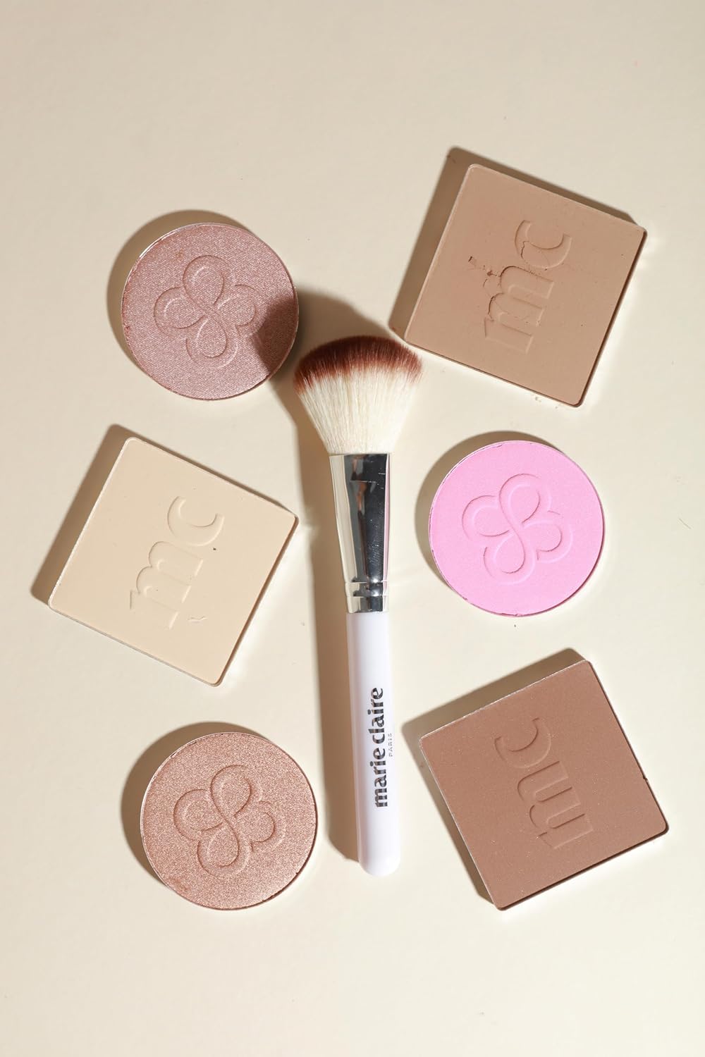 Marie Claire Face Palette - Makeup Kit Sculpts, Defines, and Achieves Perfect Contour Look - Face Makeup Shimmery and Matte Finishes - 7 pc