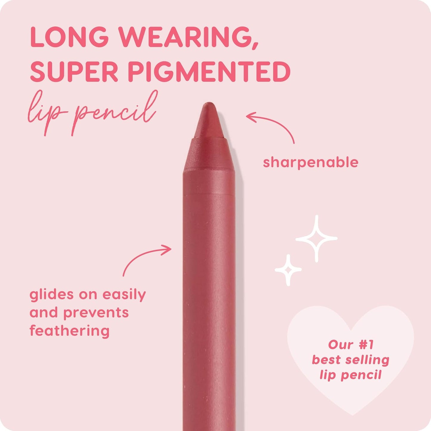 ColourPop Lippie Lip Pencil - High-Pigment, Long-Lasting Lip Liner - Sharpenable Lip Liner Pencil for High-Impact Lip Color - Vegan, Cream Formula with Precise Application - Bumble (0.04 oz)