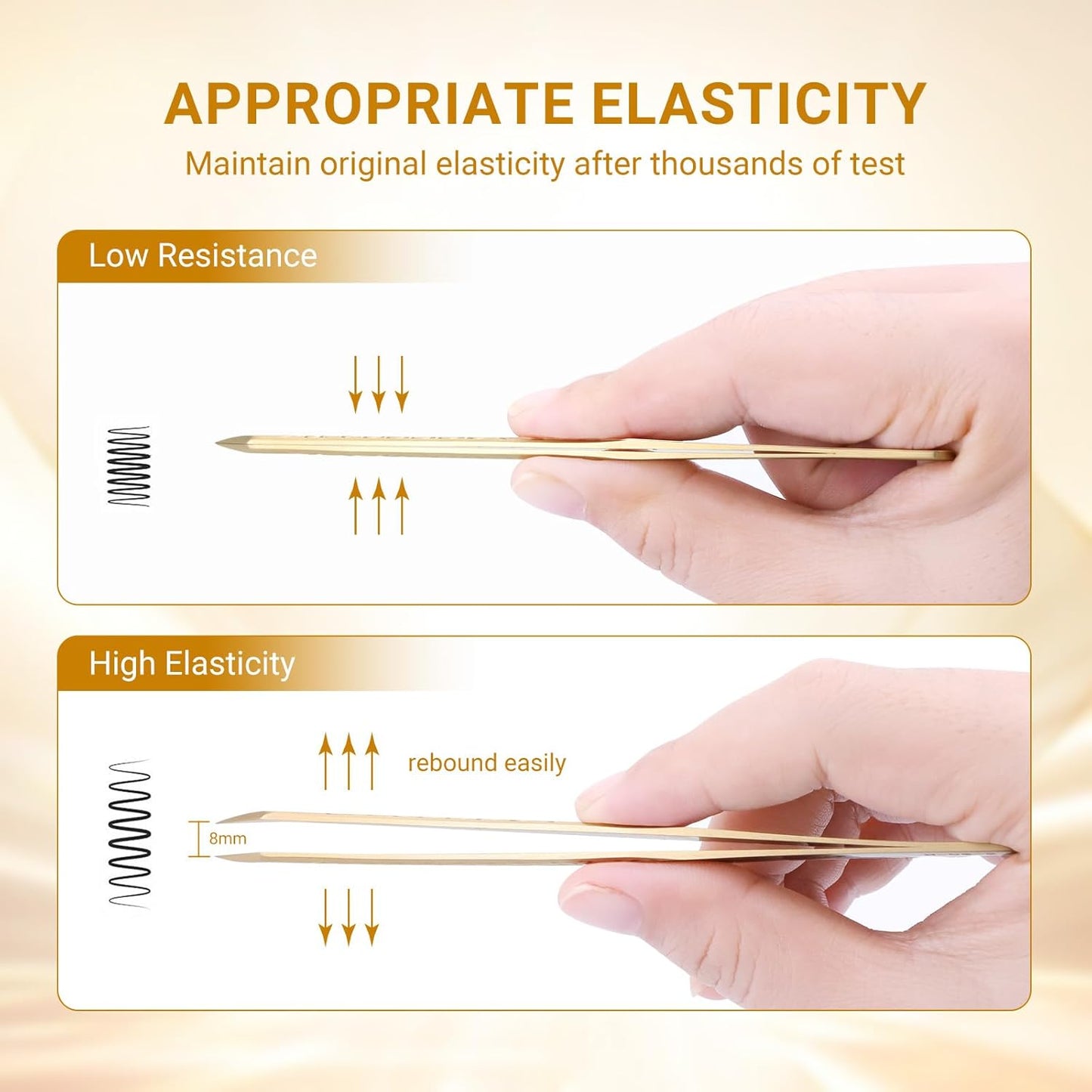 NAGARAKU Precision Fiber Tip Tweezer for Eyelash Extensions Diamond Grip Anti-Static Anti-Slip Premium Gold Stainless Steel Curved Volume Eyelashes Tweezers Supplies with Box(45 Degree Tweezer AG-07)