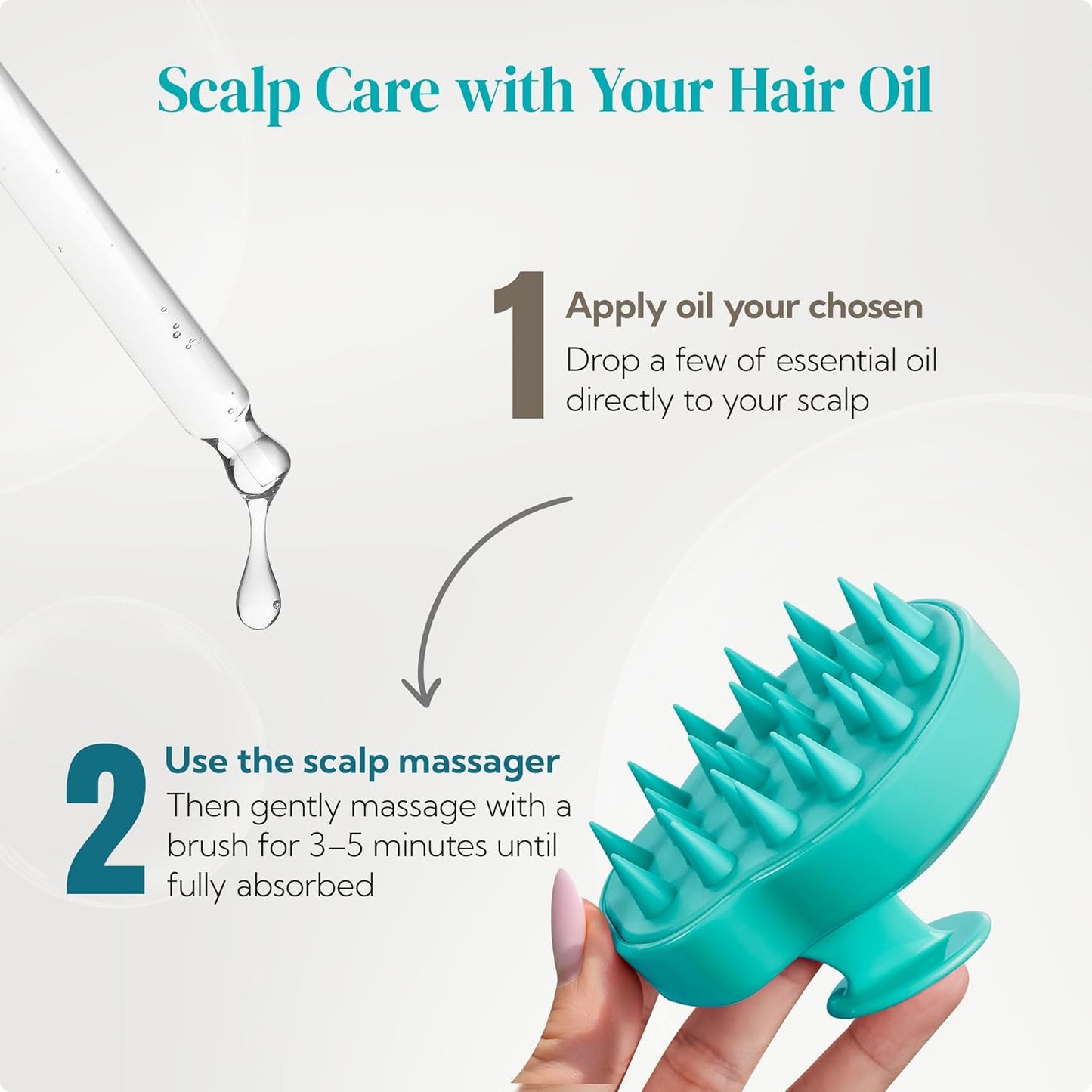 HEETA Hair Scalp Massager Shampoo Brush 2 Pack, Soft Silicone Bristles to Remove Dandruff, Waterproof Hair Scrubber for Both Wet Dry Hair, Suitable for Men & Women (Green & Purple)