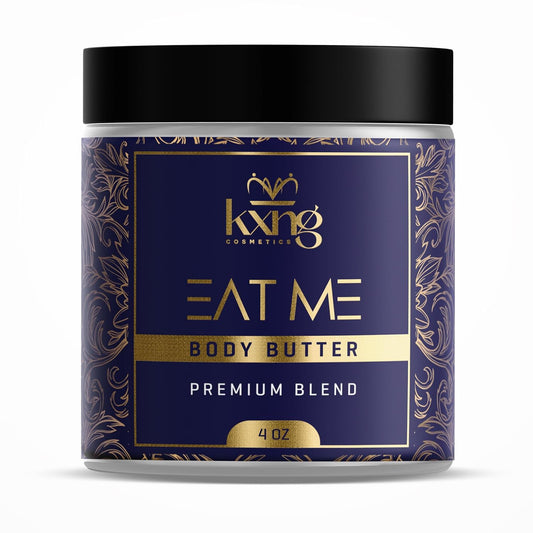 KXNG Cosmetics, Body Butter, Organic Skin Care for Men and Women, Body Moisturizer Lotions and Creams, Raw Shea Butter, Cocoa Butter, Mango, Coconut Oil, Hand, Foot, All Skin Types (Eat Me 2)