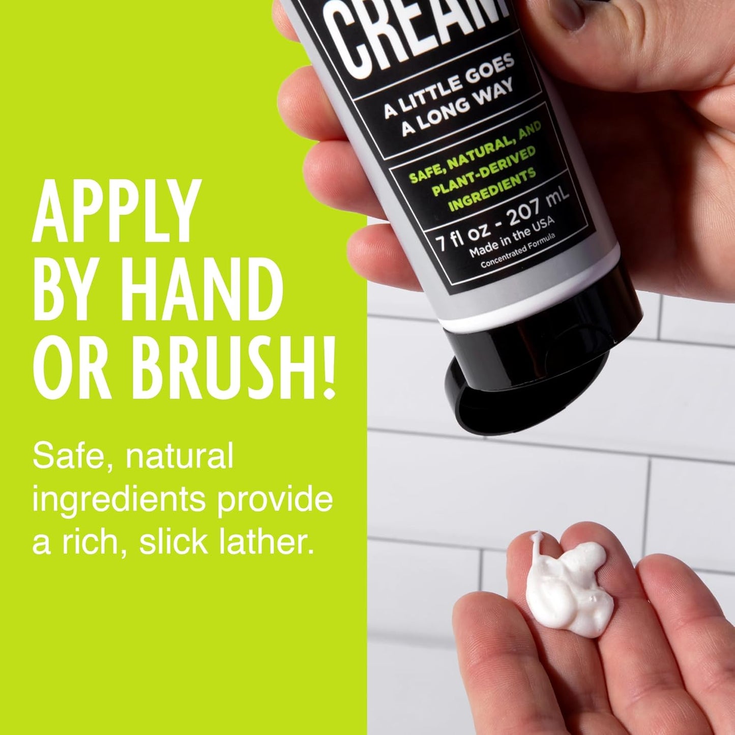 Pacific Shaving Company Natural Shaving Cream - Shea Butter + Vitamin E Shave Cream for Sensitive Skin - Clean Formula for a Smooth, Anti-Redness + Irritation-Free Shave Cream (3.4 Oz, 2 Count)