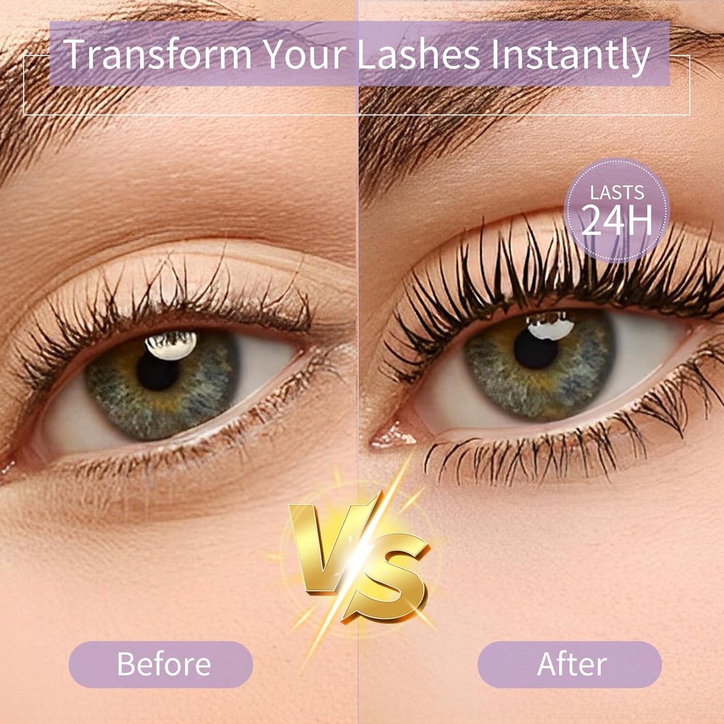 Heated Eyelash Curlers, Rechargeable Electric Eyelash Curler with Dual-Arc Design & 2 Adjustable Temperature - Safe Gentle Heated Lash Curler for Natural Curl Perfect Fit for Women WH74