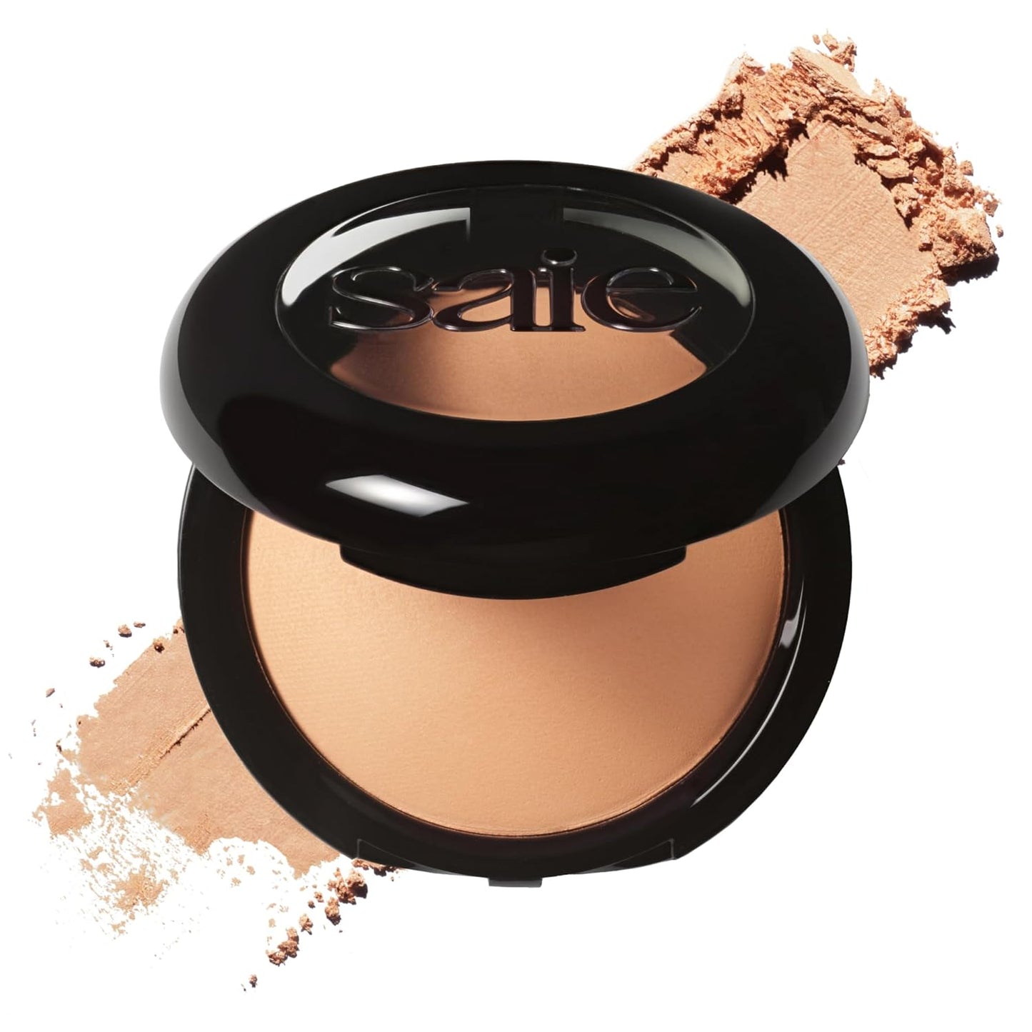 Saie Slip Tint Baked Setting Powder - Translucent Powder for Face Makeup with a Natural-Radiant Finish - Blurs, Brightens & Smooths Complexion - Translucent 3 - Medium to Tan (0.24 oz)