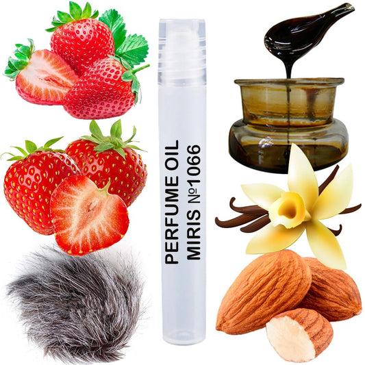 MIRIS Perfume Oil No. 1066, Inspired by Mukhallat, Long-Lasting Unisex Roll-On For Women and Men, Rollerball 0.34 Fl Oz / 10 ml