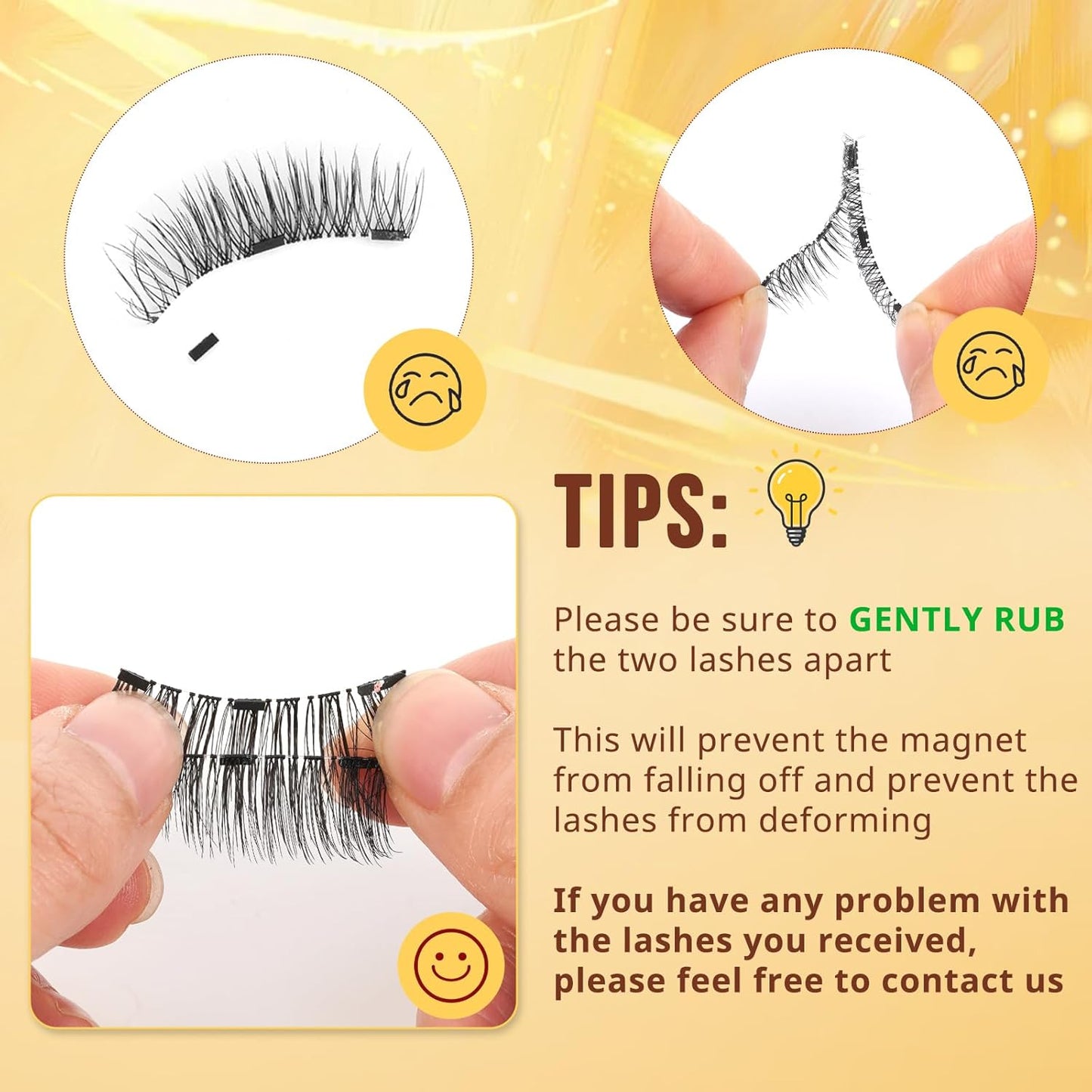 QUEWEL No Glue Needed Eyelashes, Magnetic Eyelashes Natural Look, Reusable Magnetic Lashes Kit with Applicator, Easy to Wear and Remove with Instructions(Lashes-I)