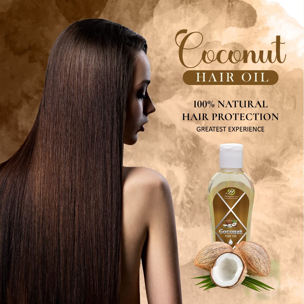 Coconut Hair Oil | Non-Sticky Hair Oil | For Deep Nourishment & Healthy Hair | Natural Hair Oil | 5 oz