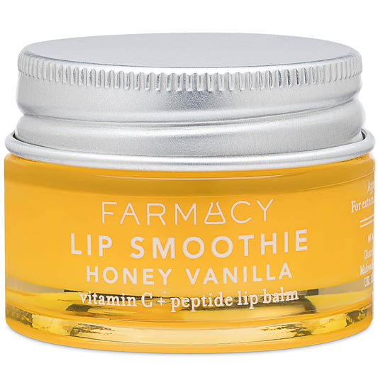 Farmacy Peptide Lip Smoothie - Hydrating Lip Balm with Vitamin C to Visibly Plump & Smooth Lines - Nourishing Treatment with a High-Gloss Finish - Honey Vanilla (10g)