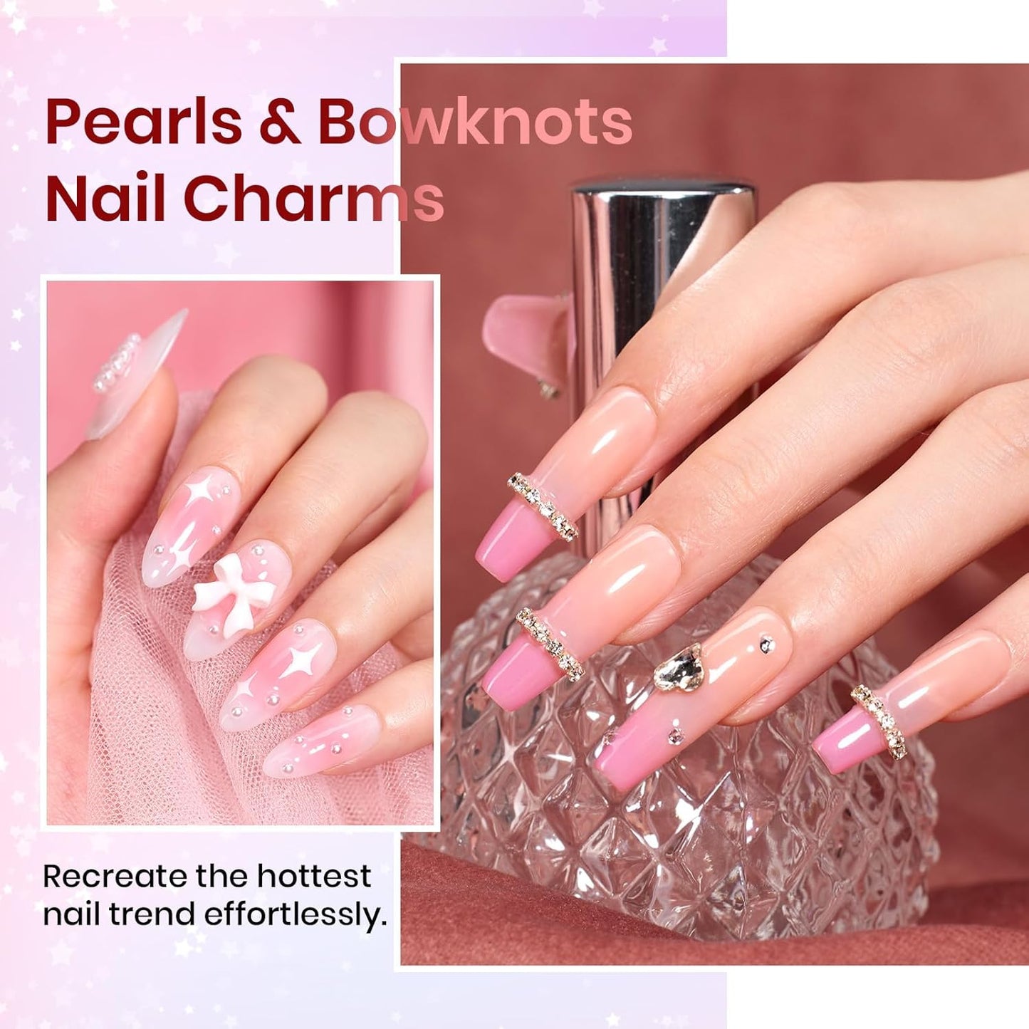 Beetles Jelly Gel Nail Polish Set, 25PCS 20 Colors Sheer Neutral Nude Pink Glitter Milky White Gel Nail Kit Soak Off UV with Base Glossy Matte Top Coat Pearls Rhinestones Nail Charms Gift for Women