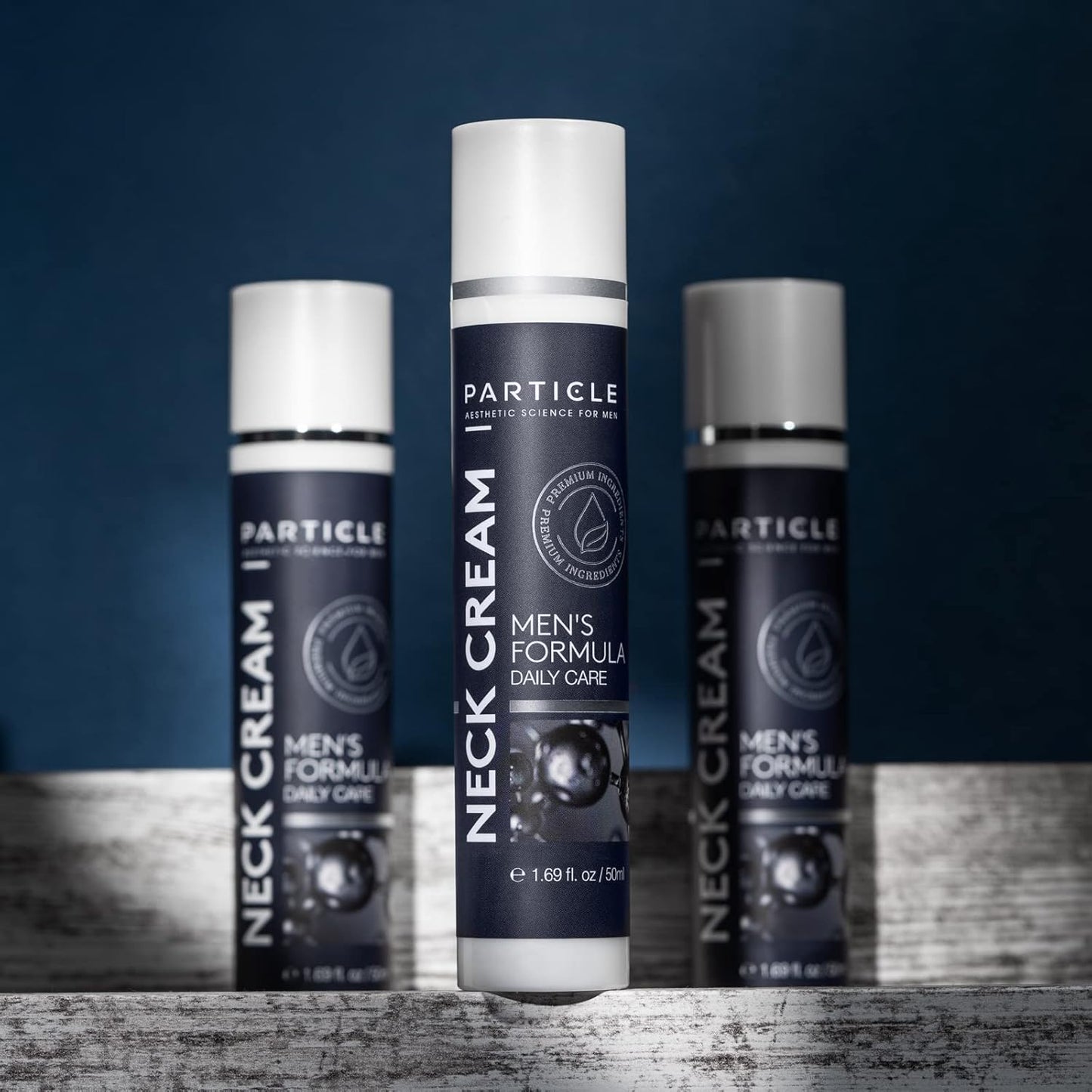 Particle Neck Cream for Men - Firming Cream, Lift and Moisturize The | Use on Saggy Skin or Turkey Anti Aging Triple Action with Collagen, Hyaluronic Acid, Retinol, 1 pack, 1.7 Fl Oz