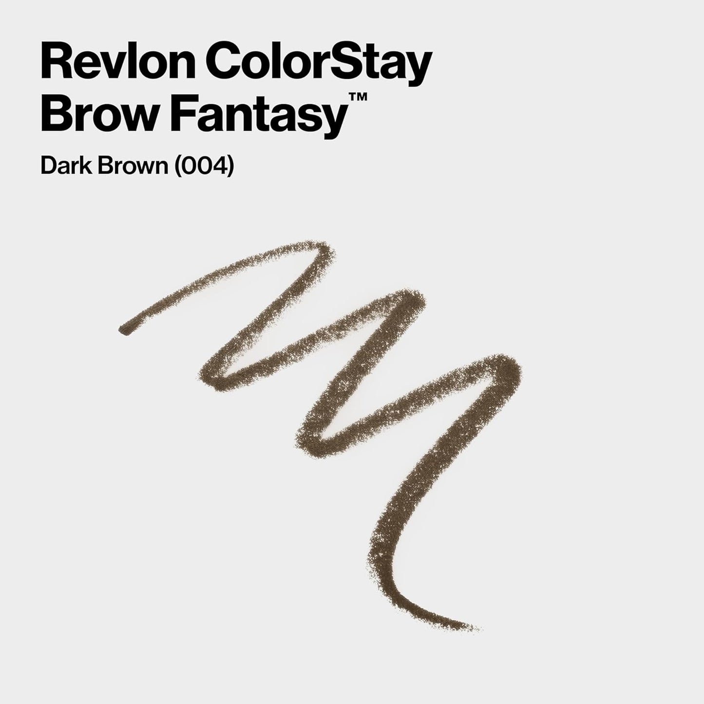Revlon ColorStay Brow Fantasy, All In One Eyebrow Powder Pencil with Shaping Clear Gel, Gel Infused with Panthenol, Smudge-proof, 16HR Visibly Full Brows, 004 Dark Brown
