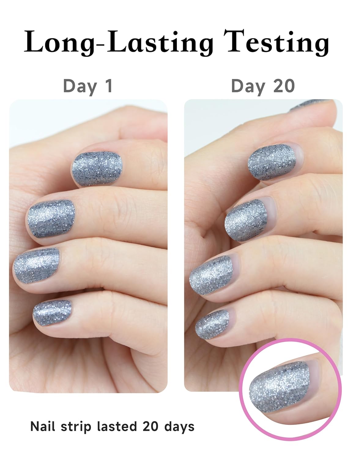 Nail Polish Strips, 44 Nail Wraps, Nail Stickers, Gel Nail Strips, Easy Apply& Remove, Long Lasting, Salon Quality (Granite Benches Tellow&Pink)