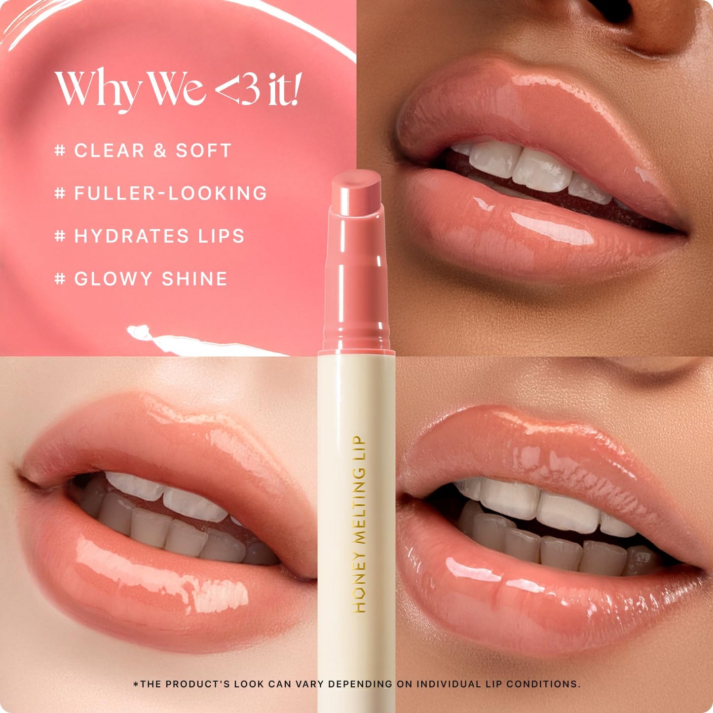 Nature Republic HONEY MELTING LIP (02 FIG) SOFT LIP STICK, Hydrating Gloss, Moisturizing balms, Sheer tint, Shine & Nude, Glowy Finish, korean make up