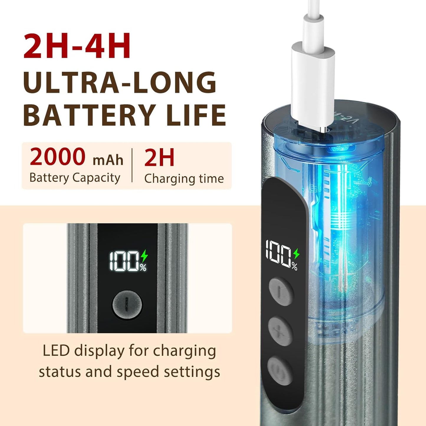 Electric Feet Callus Remover,2 in 1 Foot File,Adjustable Speed Foot File with Sandpaper Discs & Grinding Heads, 9 Speeds Electric Foot Callus Remover, Pedicure Tools for Valentine's Day Gift