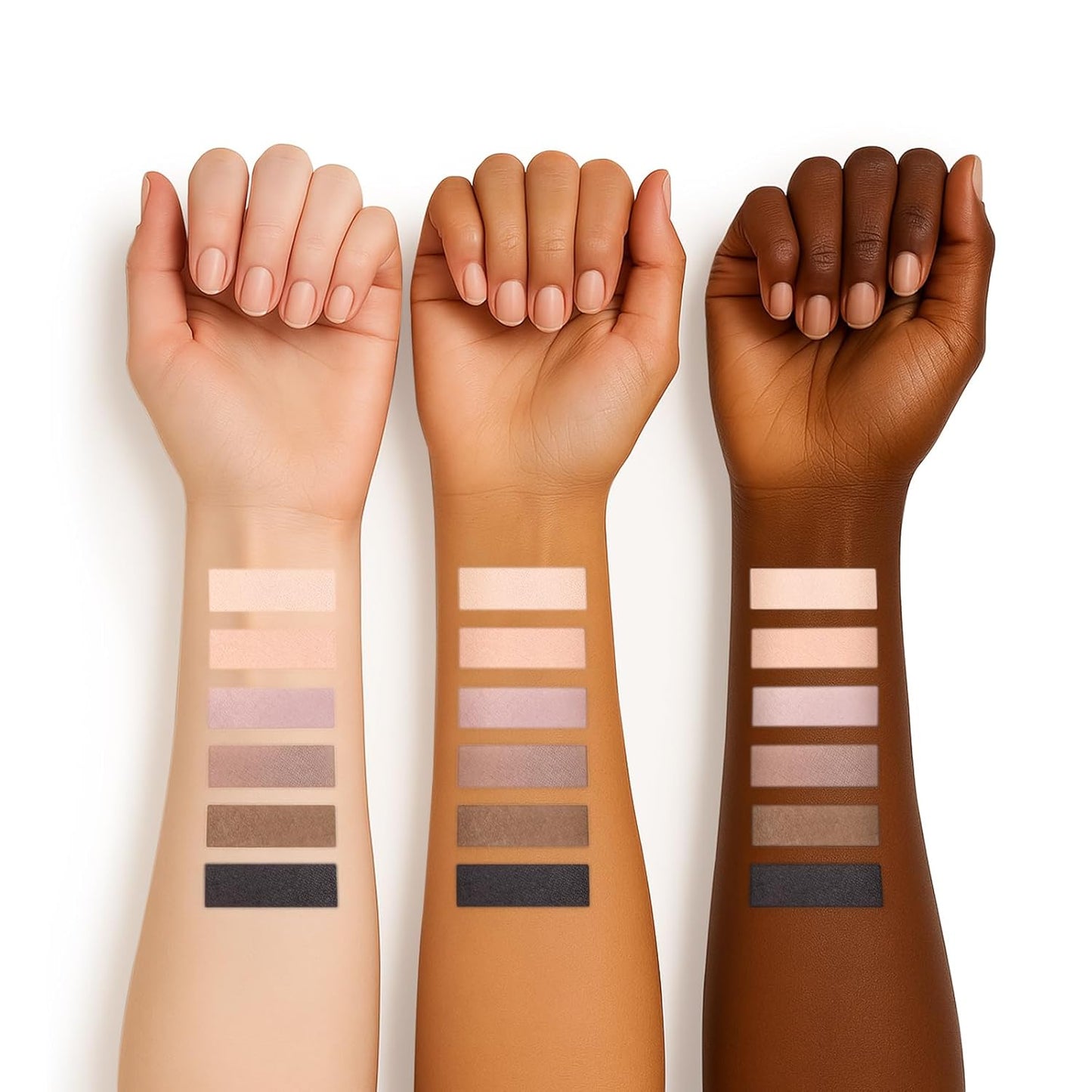 6 Colors Mini Eyeshadow Makeup Palette with Brush Neutral Nude Smoky Eye Shadow Taupe & Brown Matte Make Up Pallet with Mirror Highly Pigmented Long Lasting Waterproof Travel Size Gift Kit