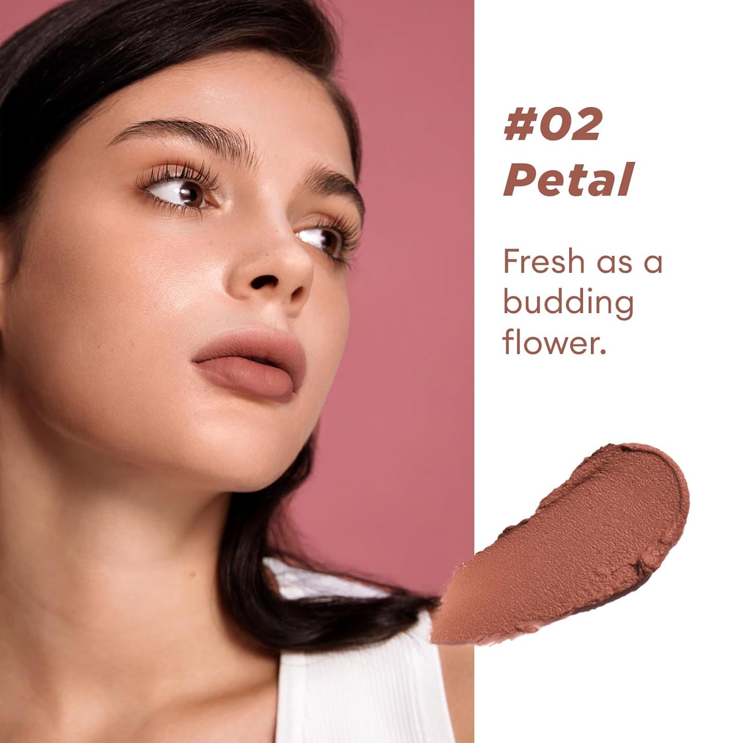 ITY Velvet Matte Finish Lip Stain-Mousse Textured Lip Clay, Conceals Lip Lines, Rich Pigment Lip Tint Lipsticks,2 Pack, 0.14 oz (4g) in Petal, Ruby