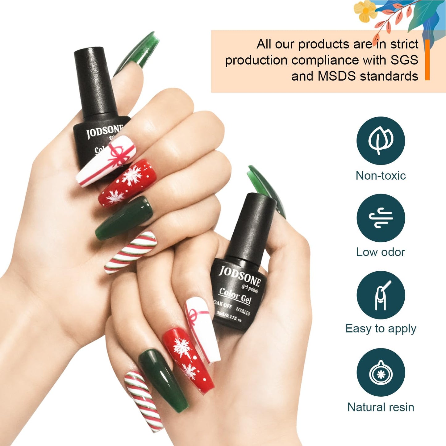 JODSONE 32 Colors Nail Polish Set With U V Light Manicure Nail Tools Nail Art Manicure Salon DIY at Home