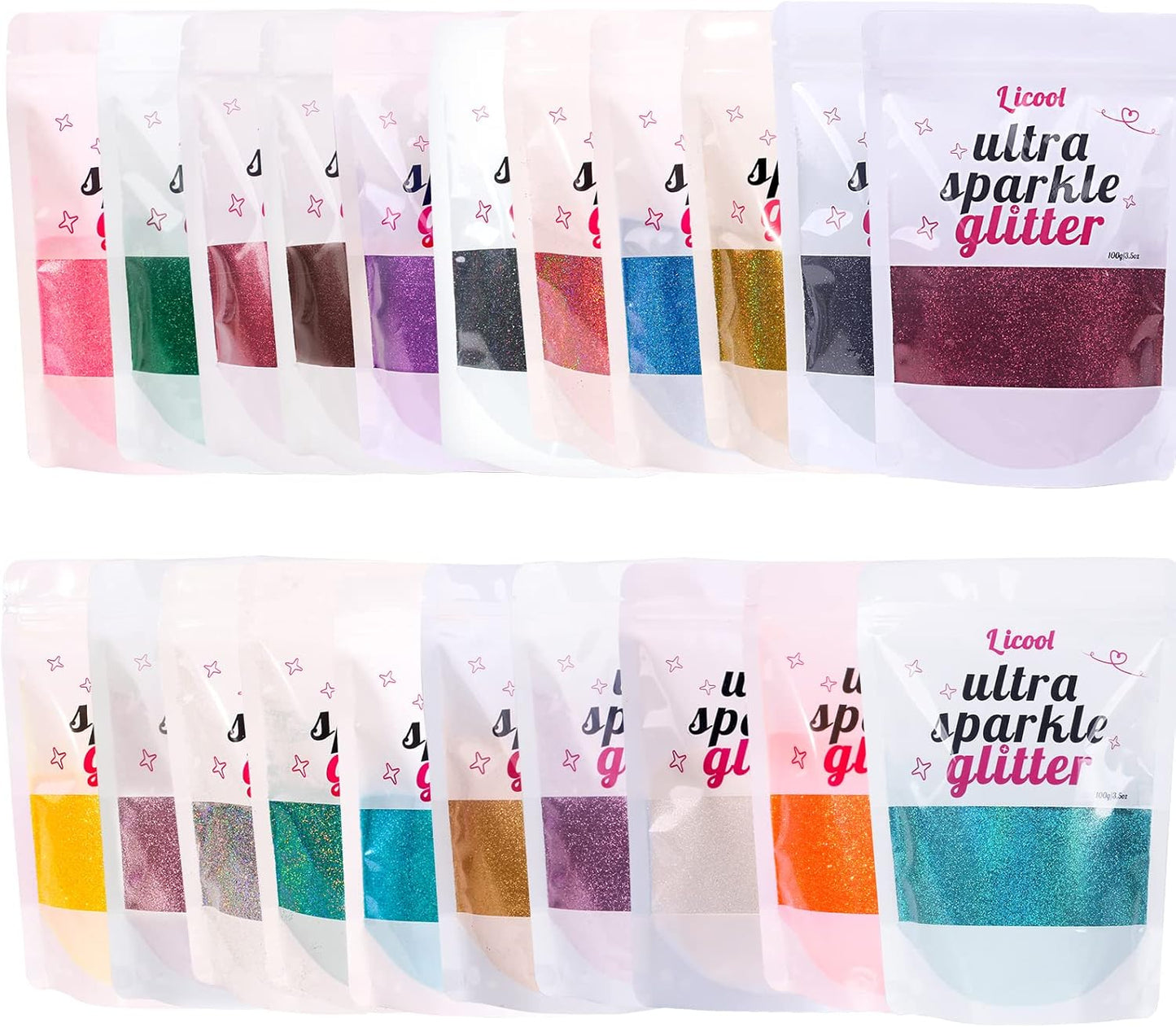 Holographic Fine Glitter, 100g Craft Glitter for Epoxy Resin, Iridescent Sequins, Loose Glitter for Face Body Hair Eye, Makeup Cosmetic Glitter for Nails Festival Decoration (Laser Greenish Blue)