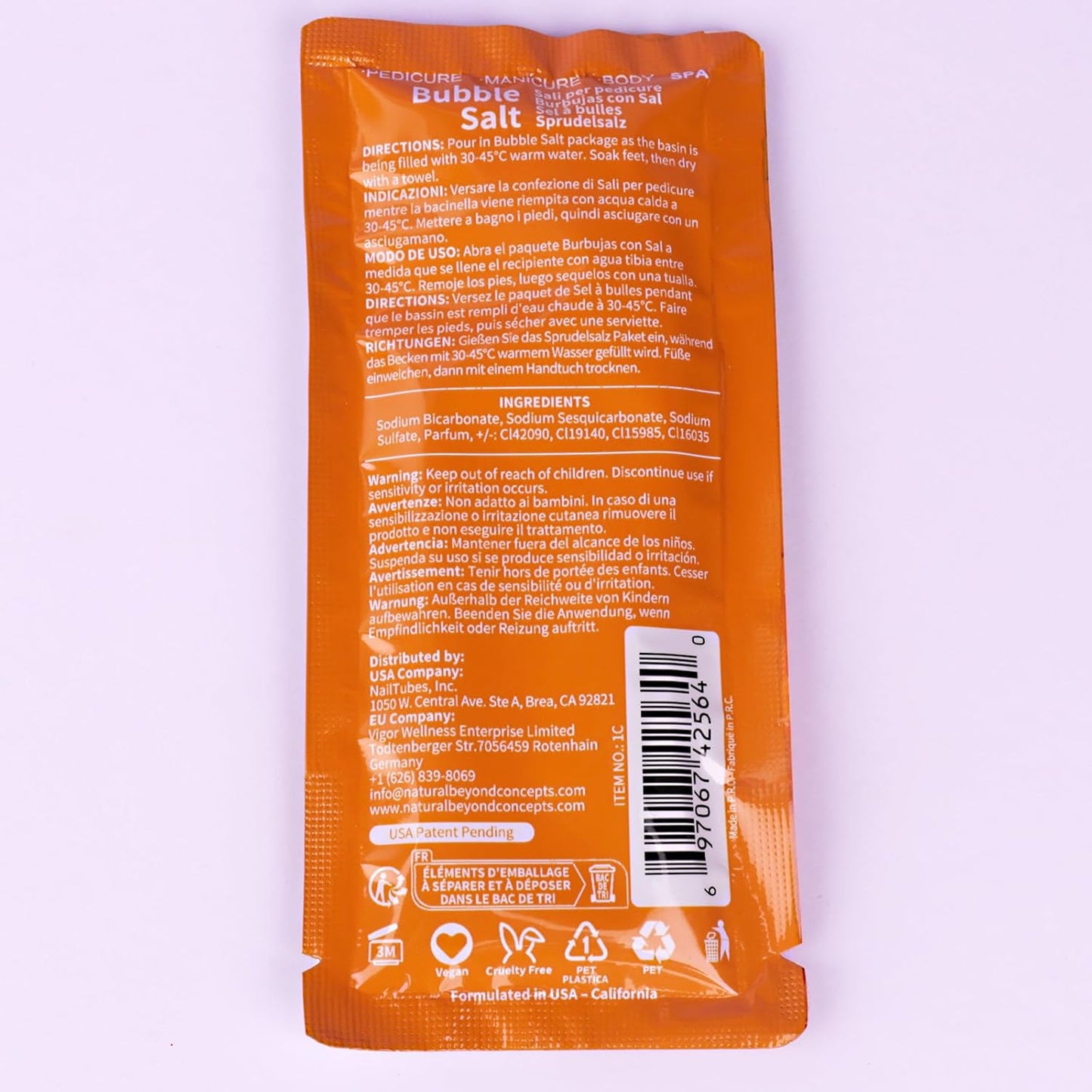 Pedicure Kit Foot Soak Set: Bubble Salt, Sugar Scrub, Massage Mask, Massage Lotion in a Box, 4 Step Foot Spa Kit for Dry Feet,Tired Feet（3 Set Mango)