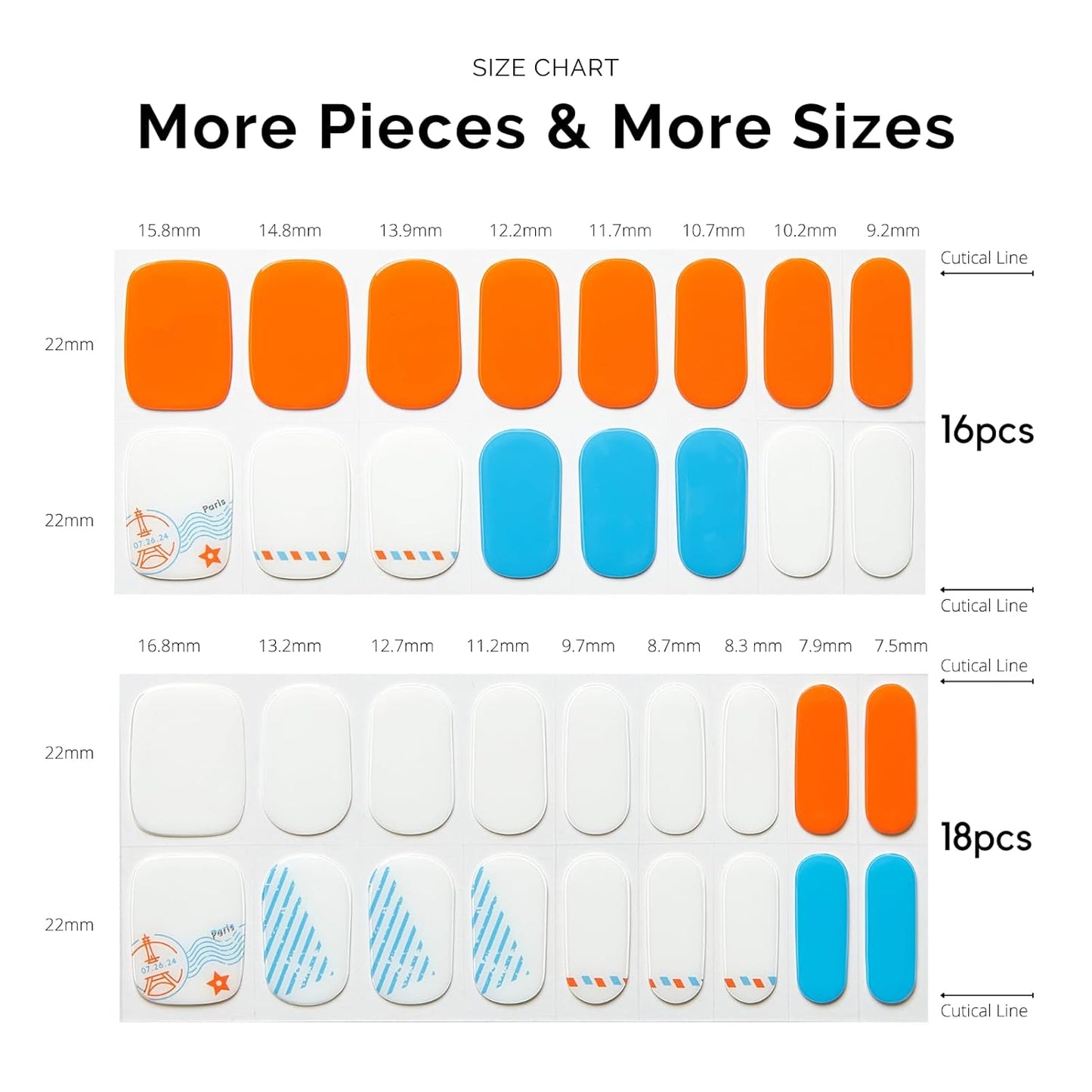 NAILOG Semi Cured Gel Nail Strips - 34 pcs | Buy 2 Get 1 UV Lamp | Long Lasting Nail Polish Sticker Wraps with Glossy Gel Finish, Send Me A Letter