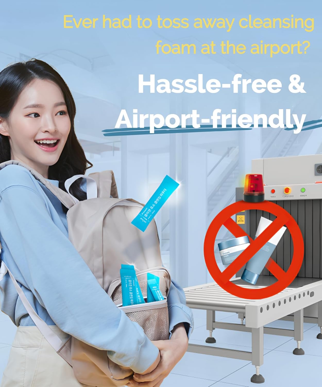 UNIZAAR Fill Collagen Enzyme Powder Face Wash Set of 2 – (0.007 oz * 60EA) Luxurious French Collagen & Urea Infused Korean Cleanser, Travel Face Wash, Travel Size Face Wash for Women, Korean Skin Care