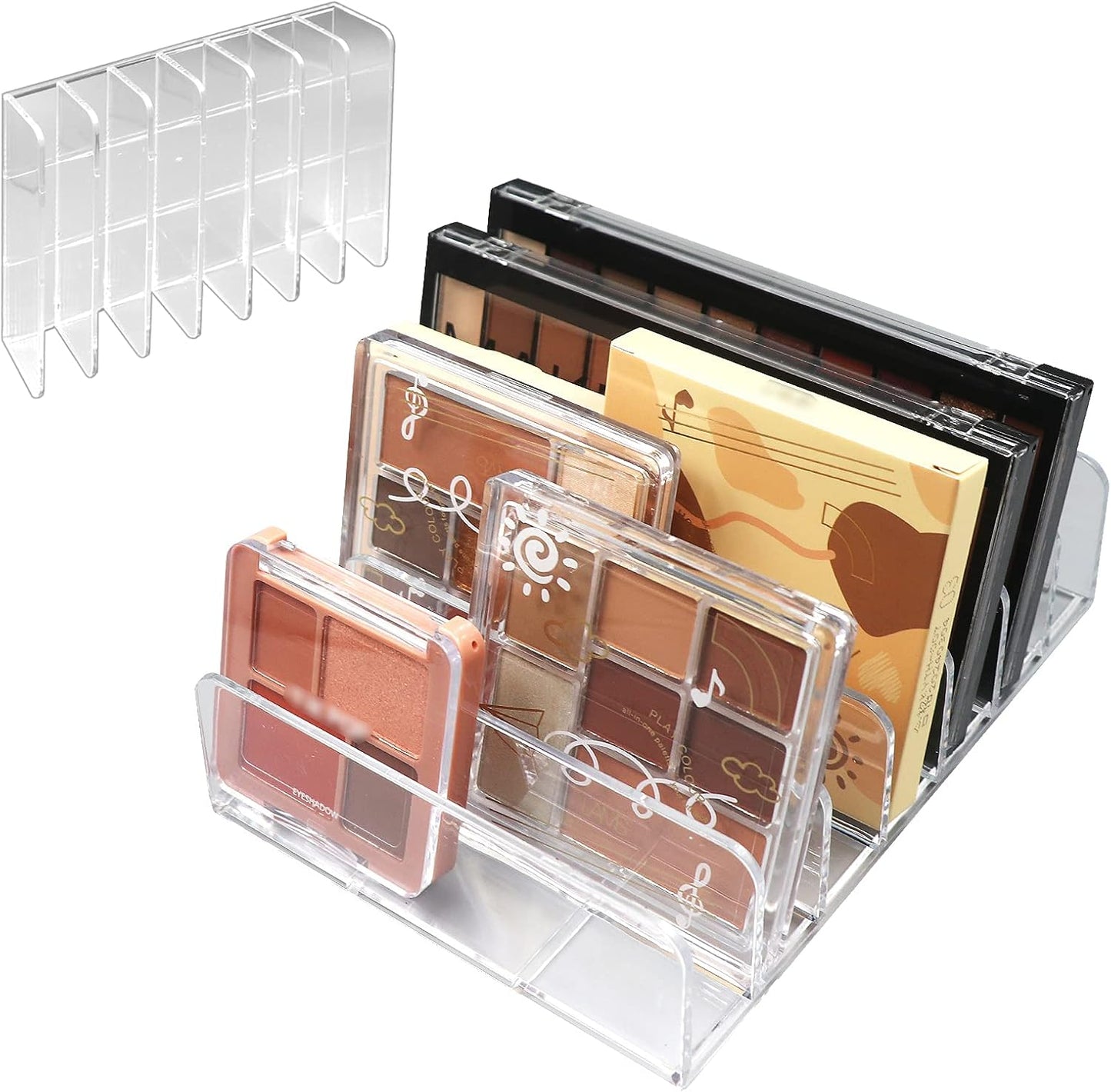 Makeup Organizer, Compact Makeup Palette Organize, for Bathroom Countertops, Vanities, Cabinets, Sleek Modern Cosmetics Storage Solution for - Eyeshadow Palettes, Contour Kits, Blush