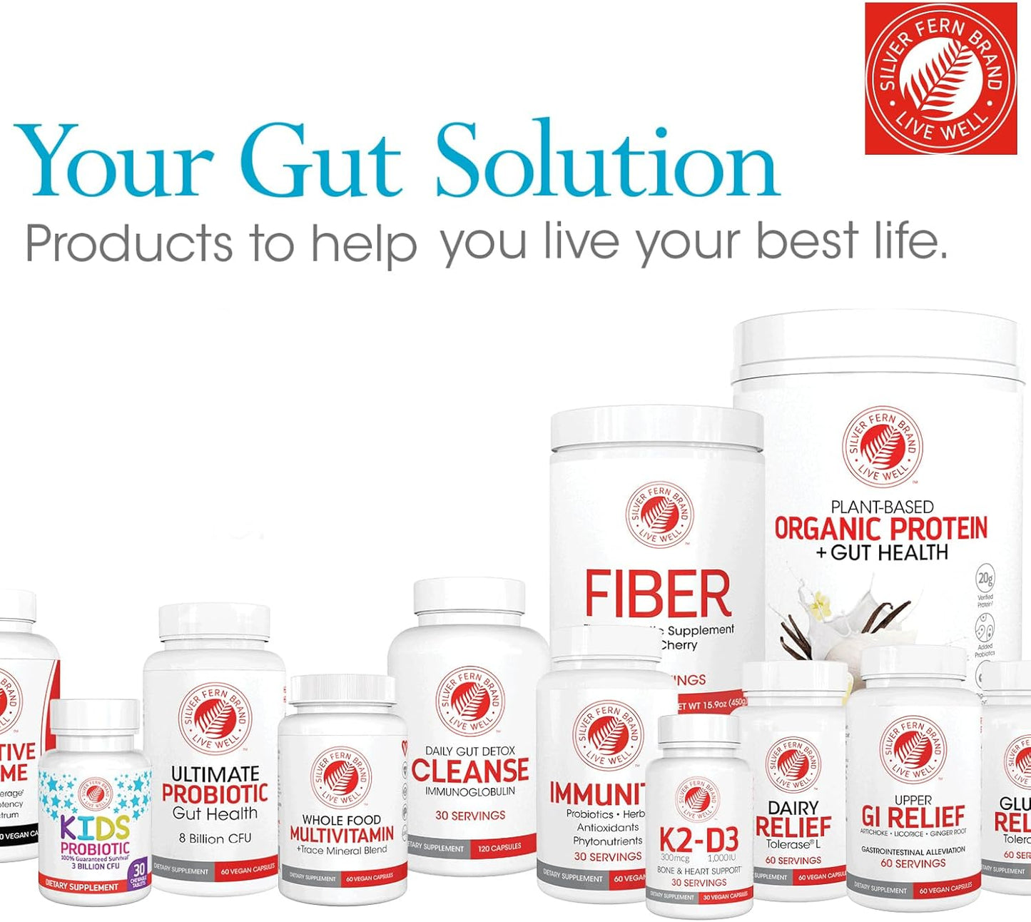 Silver Fern Brand Ultimate Clean-Up Kit - Moderate to Severe Issues - Cleanse Capsules & Nano Scrub Liquid, I Kit, 30 Day Supply, No Gluten, No Dairy, Made in USA