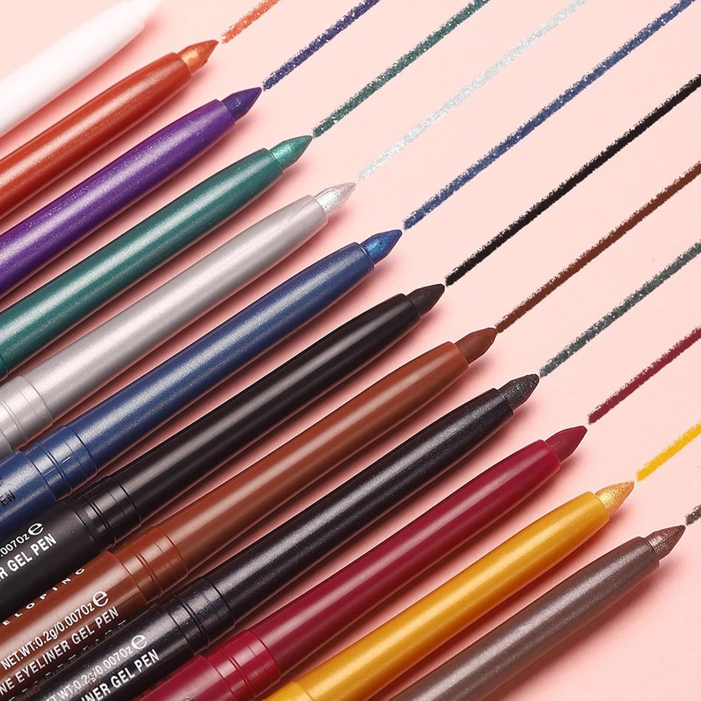 Blue Eyeliner Pencil Waterproof Retractable Cream Blue Gel Eyeliner Smudge-proof Hypoallergenic (08#)