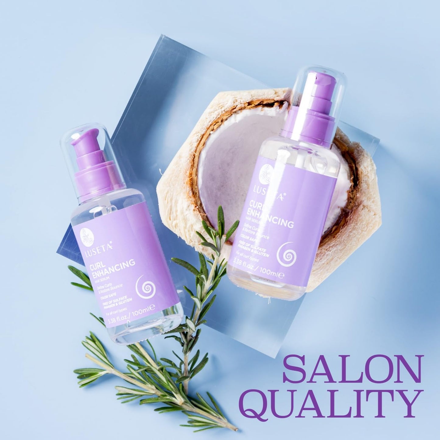 Luseta Curl Enhancing Hair Oil Define Curl & Restore Bounce Anti-frizzing and Smoothing for Curly Hair Type 3.38oz