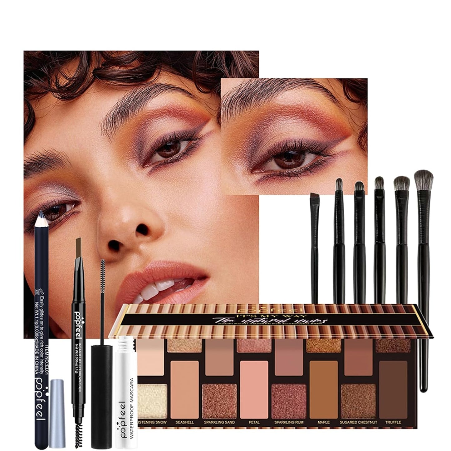 All in One Professional Makeup Kit for Women Girls Holiday Makeup Gift Sets Xmas Essential Bundle Include Eyeshadow Palette Lipstick Blush Concealer Eyeliner Mascara Brush Eyebrow Pencil