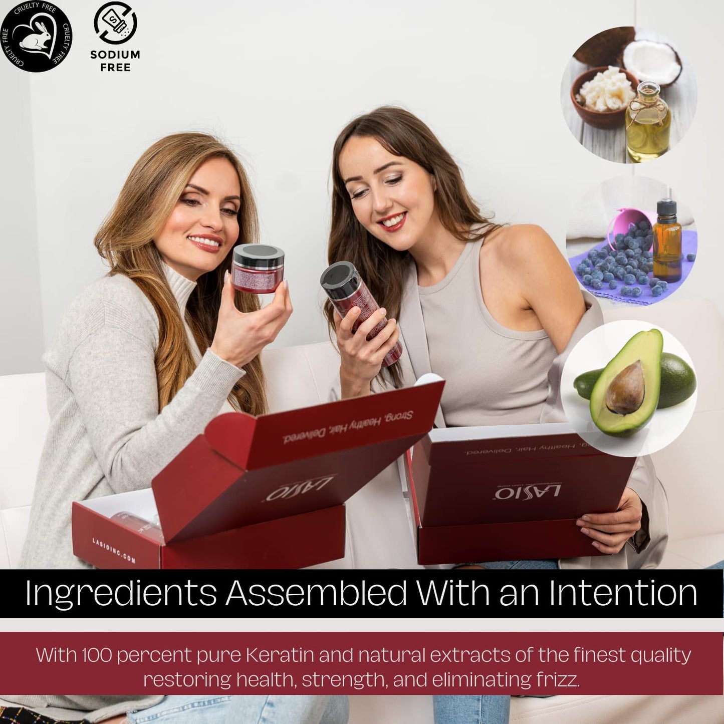 Lasio Keratin-Infused Hypersilk Intense Hair Repair and Healthy Hair Kit - Contains Professional Salon Level Grade Shampoo, Conditioner, and Masque - All In One Hair Kit