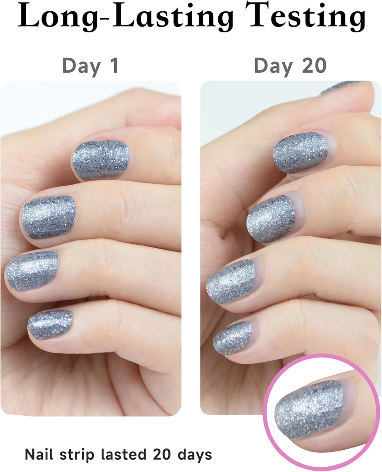 Nail Polish Strips, 44PCS Salon Quality Wraps with Top Coat, Long Lasting Gel Nail Stickers for Women Easy Apply& Remove (Planetesimal Pink&Gold)