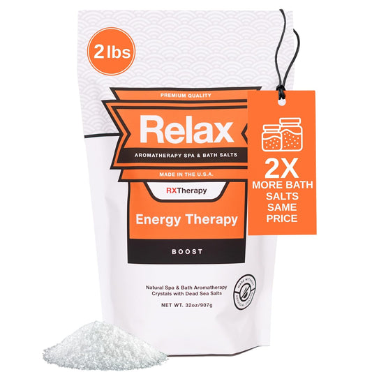 Relax Spa & Bath, Epsom & Dead Sea Salts, Aromatherapy Bath Salts for Hot Tub, Bath, or Spa, Infused with Magnesium, Energy Therapy