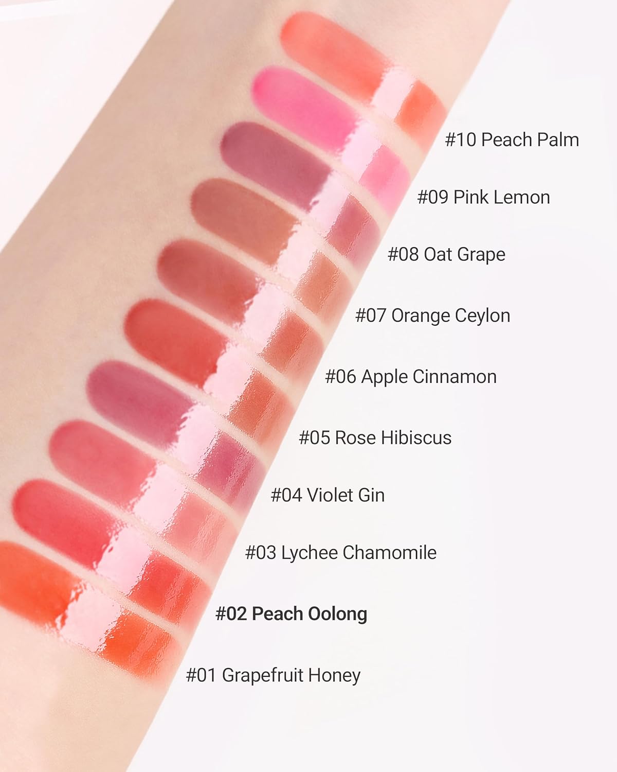 THESAEM Saemmy's Ade Shot Tint - Korean Lip Titnt, Water Gel Lip Stain with Plump Glowy Moisturizing Finish, Buildable Radiant Gloss, Long-Lasting Comfort, 0.1 fl.oz. (02 Peach Oolong)