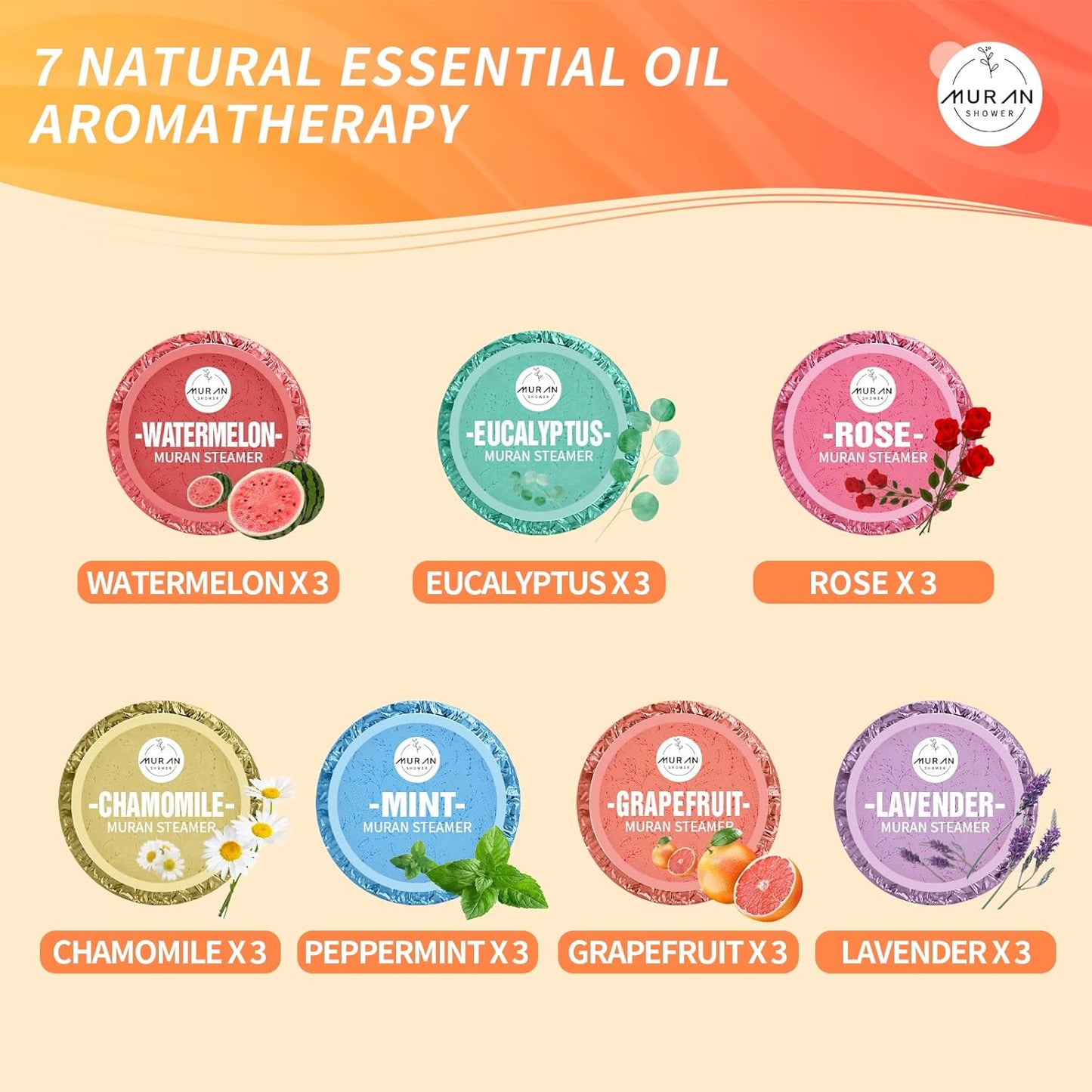 Shower Steamers Aromatherapy 21-Pack Shower Bombs Birthday Day Gifts for Her Him Mom Wife, Eucalyptus Rose Lavender Mint Essential Oil, Bath Bombs Girlfriend Birthday Self Care Gifts for Women,Men