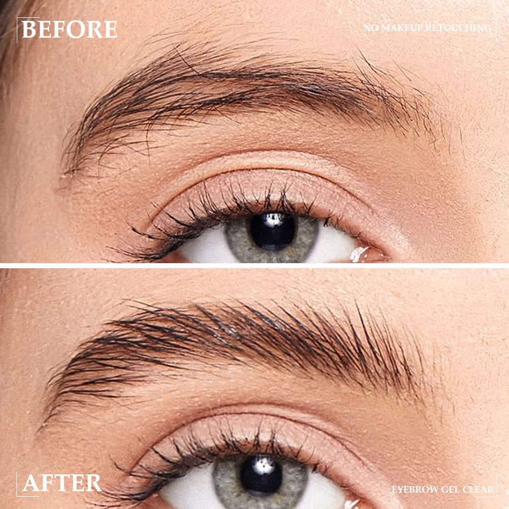 Tinted Thickening Brow Mascara,Brow Fast Sculpt,Waterproof, Transfer-proof, Brush to Fill in Eyebrows and Cover Gray Hairs - Cruelty Free - Light Medium Brown (1Pcs #09 transparent brow glue)