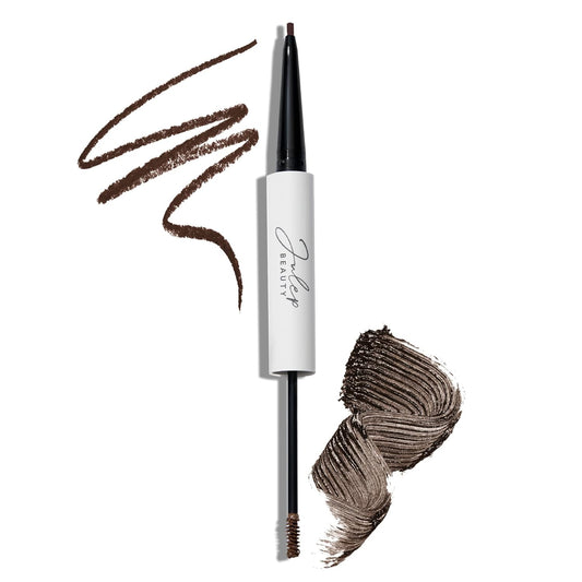 Julep Brow 101 Sculpting Pencil & Tinted Brow Gel Set - Dual-Ended Eyebrow Tool with Brush and Precision Tip - Long-Lasting, Waterproof Formula for Perfectly Defined and Tinted Brows -Dark Brown