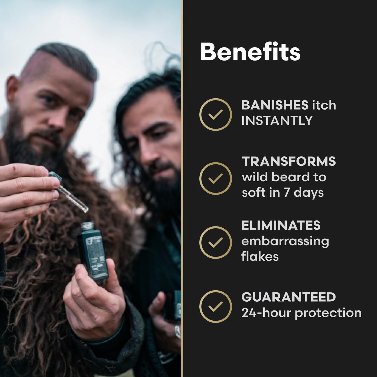 The Beard Struggle Tonic + Elixir Beard Oil Bundle - Platinum Collection - Grooming Beard Oil - Softens, Moisturizers, and Strengthens Beard Growth - Pack of 2, Surtr's Fury