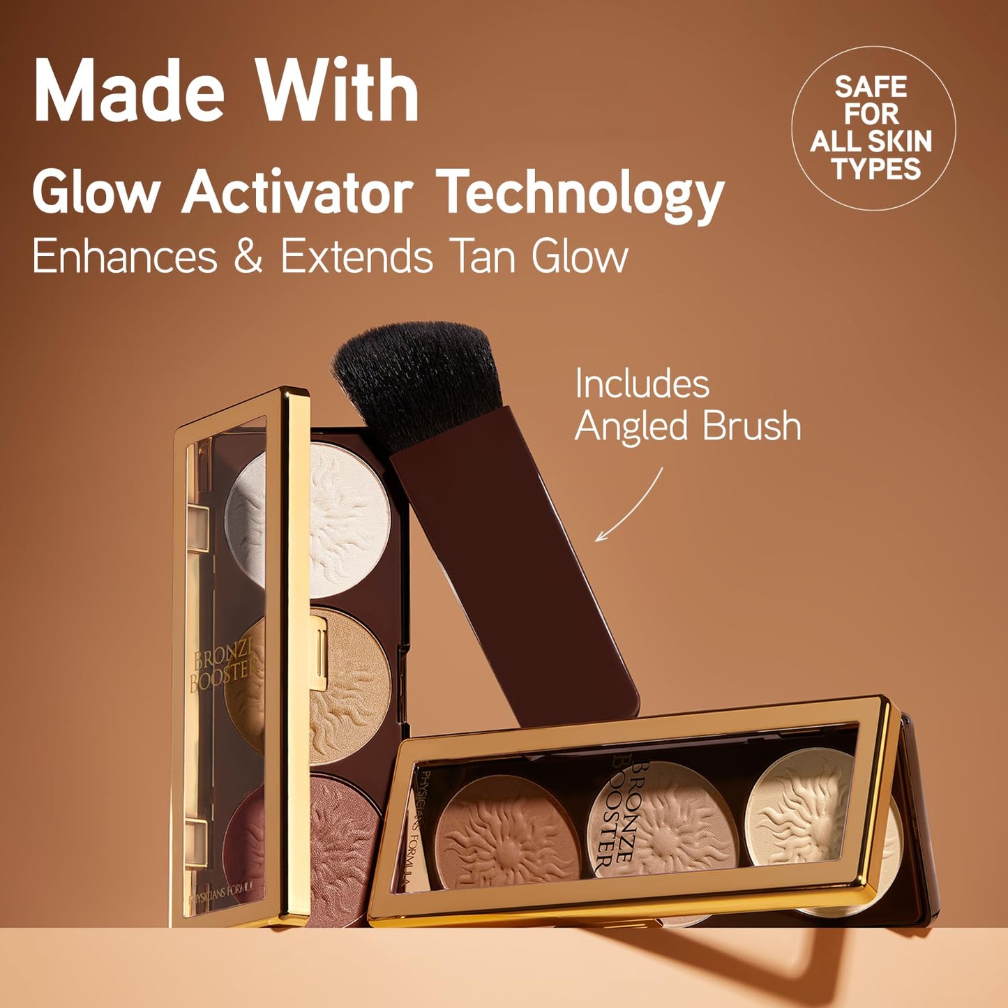 Physicians Formula Highlighter & Contour Powder Palette, Shimmer Strobing,-Fragrance Free, Paraben Free, Gluten Free, Dermatologist Tested