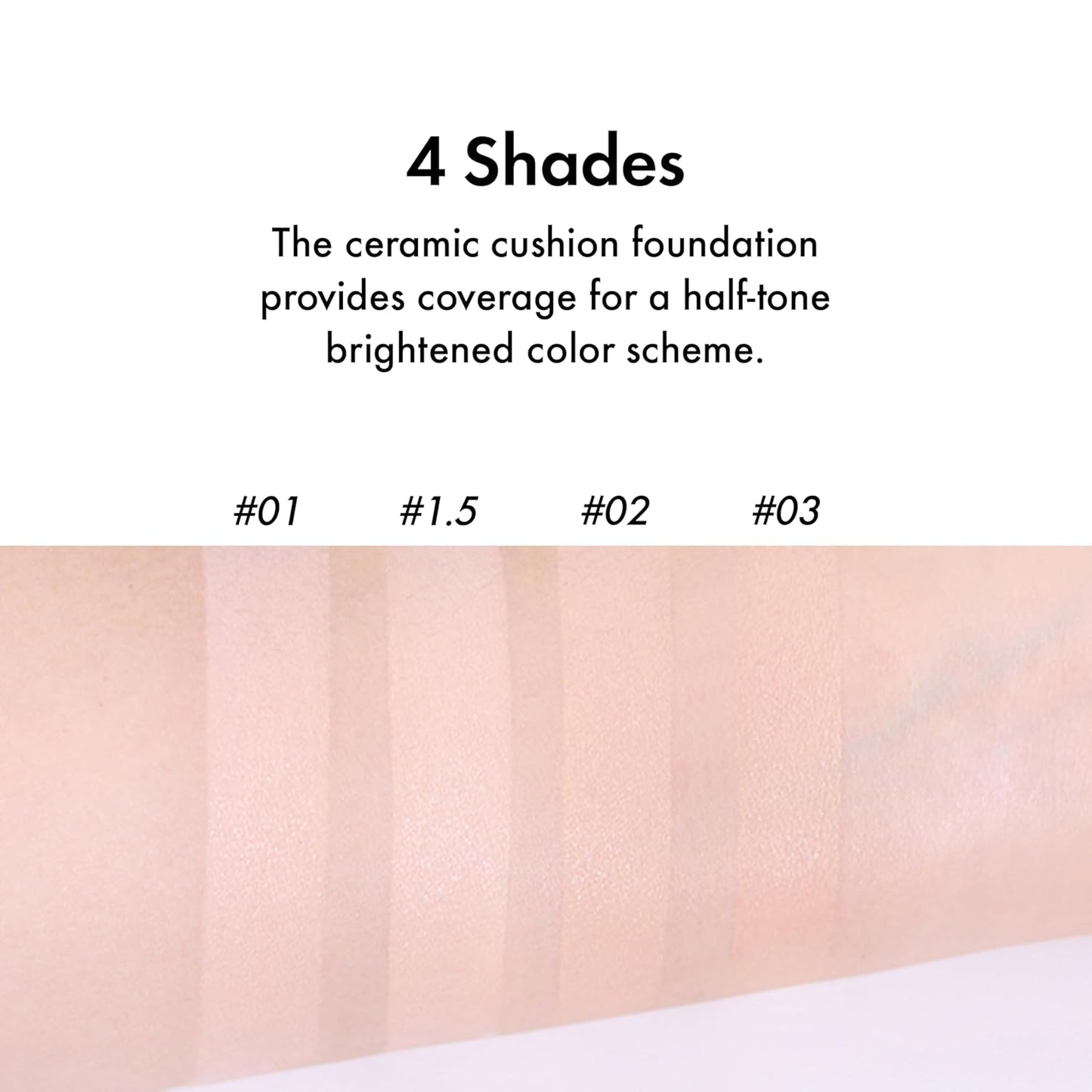 Amuse SEOUL Ceramic Skin Perfector Cushion Foundation Refill | Long-lasting, Lightweight, Semi-matte, Flawless Coverage, Hypoallergenic, Korean Beauty, Vegan(15g / 0.52 oz.) ([Refill] 03 HONEY)