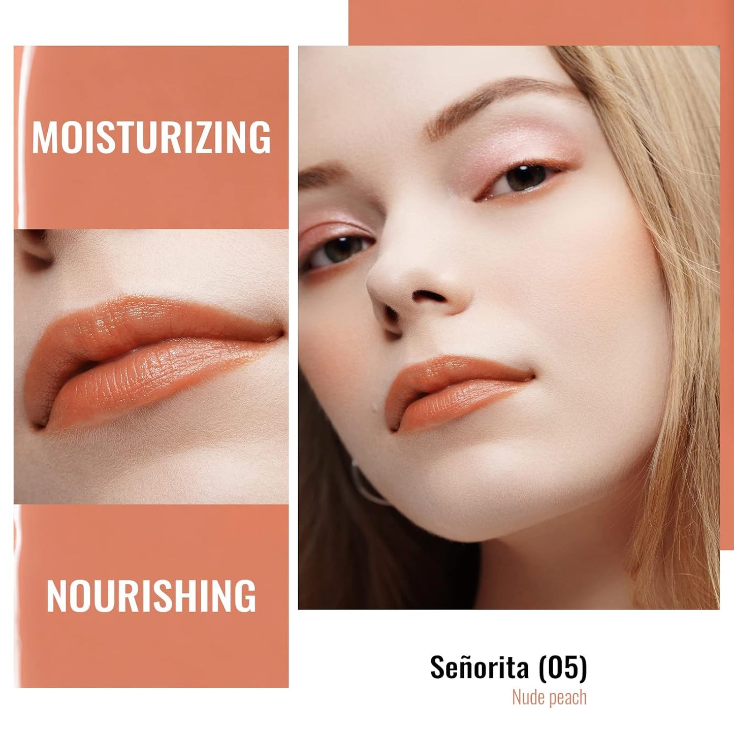 Oulac Moisturizing Shine Lipstick For Women Christmas Set 3PCS, 2 in 1 Tinted Lip Balm for Winter, Hydrated Juicy and Glossy Lip Color for Dry, Cracked and Chapped Lips, Vegan 05+13+14